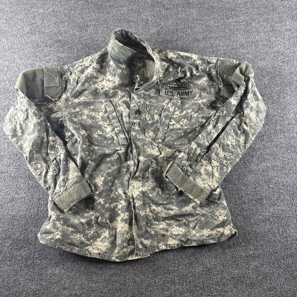 USGI ACU Digital Camo Combat Uniform Coat Jacket Medium‎ Regular NSN CIB Army E5